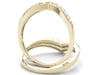 1/3 ct. tw. Diamond Chevron Ring in 10K Yellow Gold
