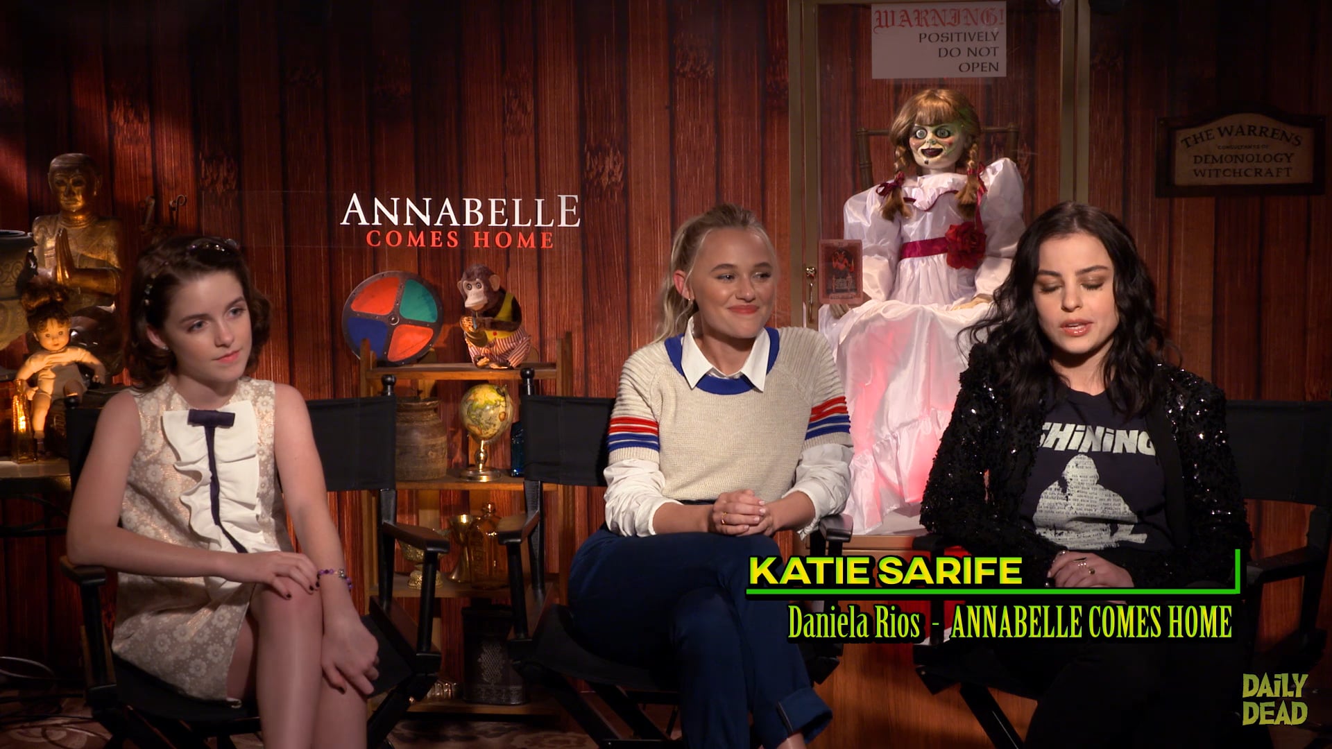 Video Interview: Co-Stars Mckenna Grace, Madison Iseman, and Katie Sarife  Talk ANNABELLE COMES HOME