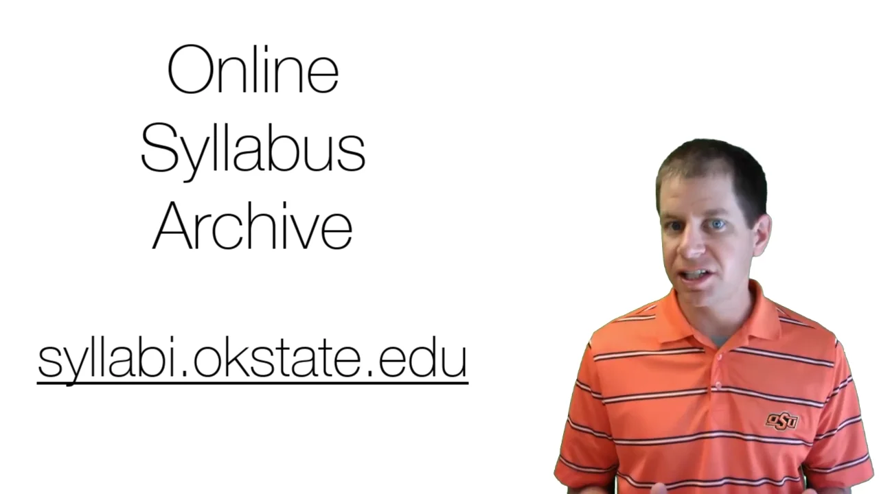OSU Online Syllabus Archive Training on Vimeo