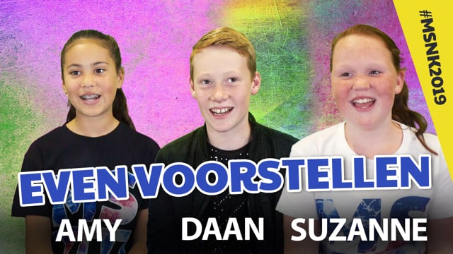 Even voorstellen... Amy, Daan en Suzanne!