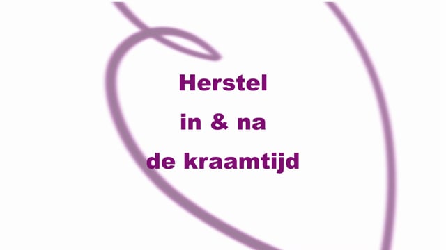 15.1 herstel in en na de kraamtijd;15.2 kraamtijd en herstel;15.3 herstellende oefeningen;15.4 ter ondersteuning van bekkenherstel;15.5.1 BELANGRIJK! info oefeningen kraamtijd;15.5.2 vanaf dag 2;15.5.3 vanaf dag 3;15.5.4 vanaf dag 4;15.5.5 vanaf dag 5;15.5.6 vanaf dag 6;15.5.7 vanaf dag 7-8;15.6 tip, adviezen dagelijkse activiteiten + slot