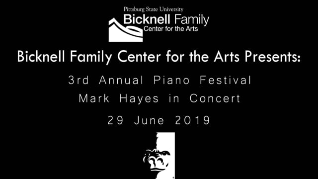 3rd Annual Piano Festival Mark Hayes in Concert, 6-29-19