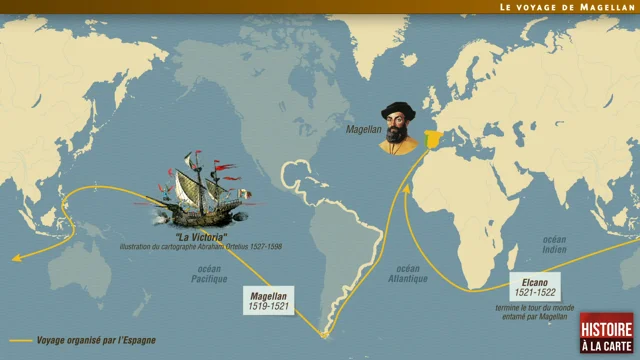 L'Histoire à la carte : Le voyage de Magellan 1519-1522