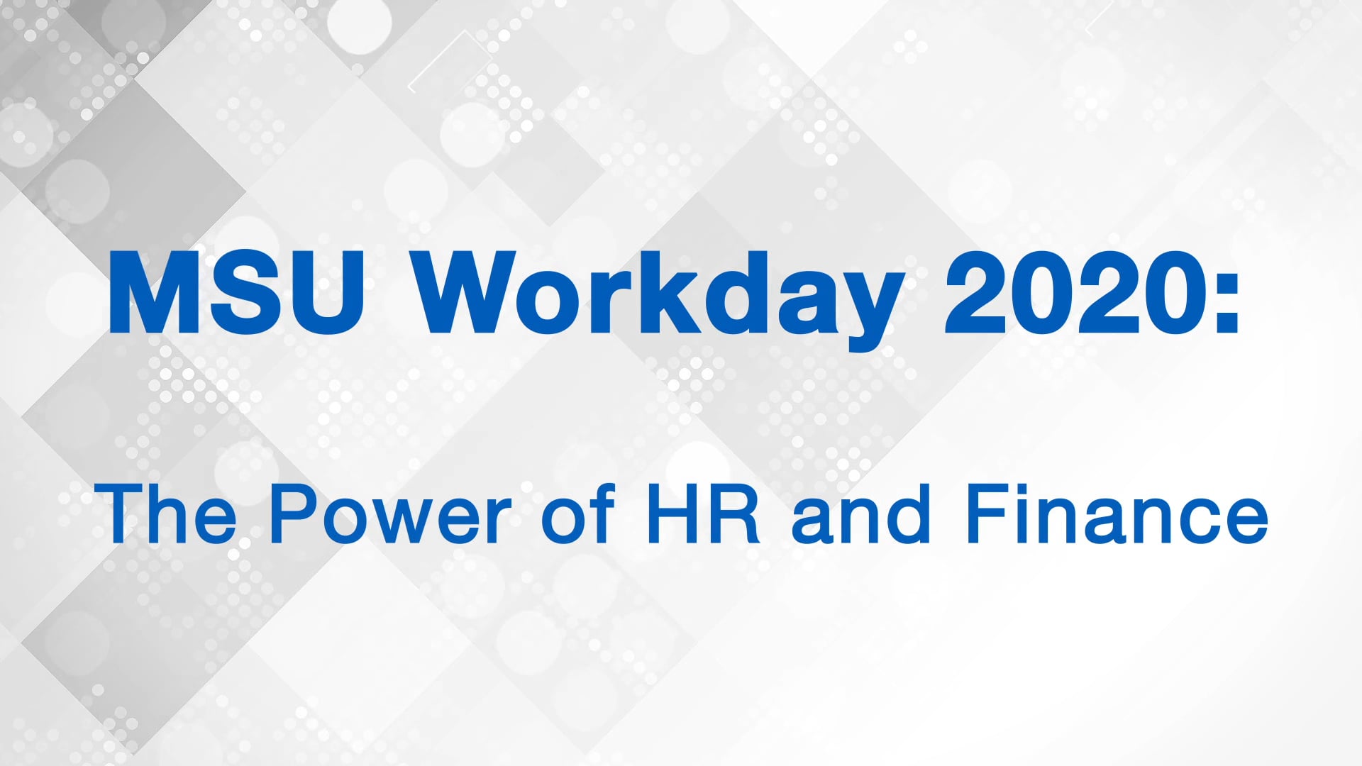 2020 Workday Video