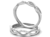 1/10 ct. tw. Diamond Infinity Ring in 10K White Gold