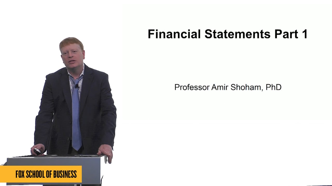 Financial Statements Part 1