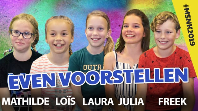 Even voorstellen... Mathilde, Loïs, Laura, Julia en Freek!