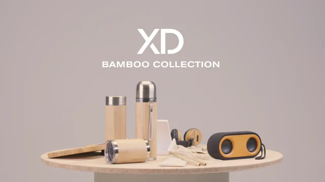 Organizador escritorio inalámbrico 5W de bambú