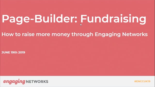 How to raise more money through Engaging Networks