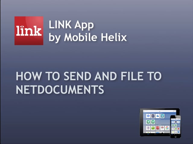 How to Send and File to NetDocuments 2:57