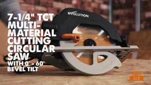 Evolution R185CCS: Multi-Material Cutting Circular Saw 7-1/4