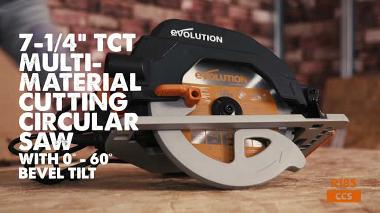 Evolution R185CCS: Multi-Material Cutting Circular Saw 7-1/4 in. Blade