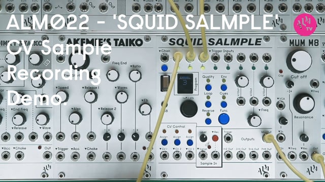 ALM022 - 'SQUID SALMPLE' - CV Recording.