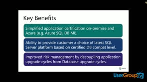 MS SQL Modern Migration Tour 2019 - Features and Reasons to modernize