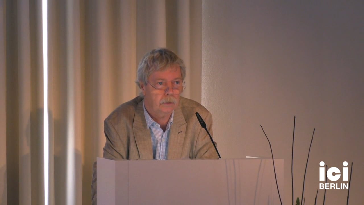 Talk by Hans-Jörg Rheinberger