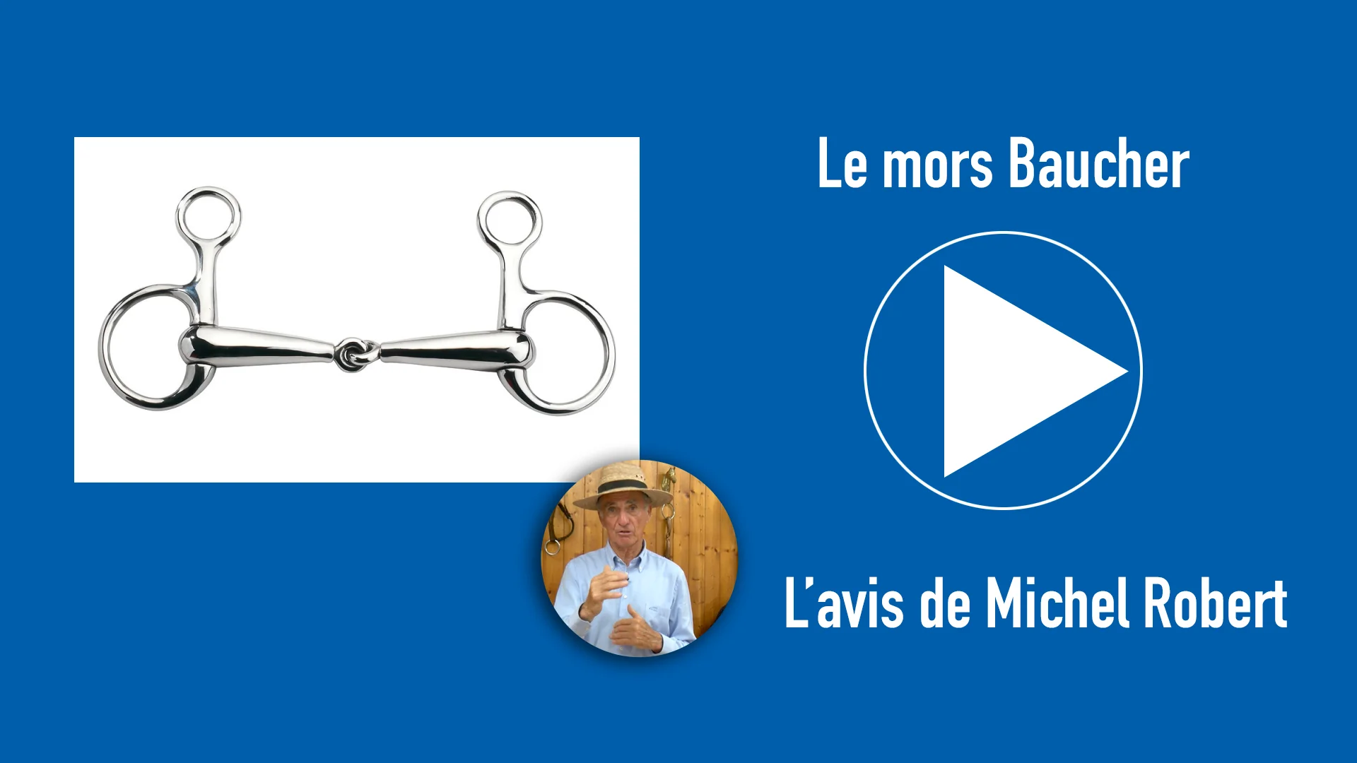 Mors baucher pour cheval double brisure BR Equitation