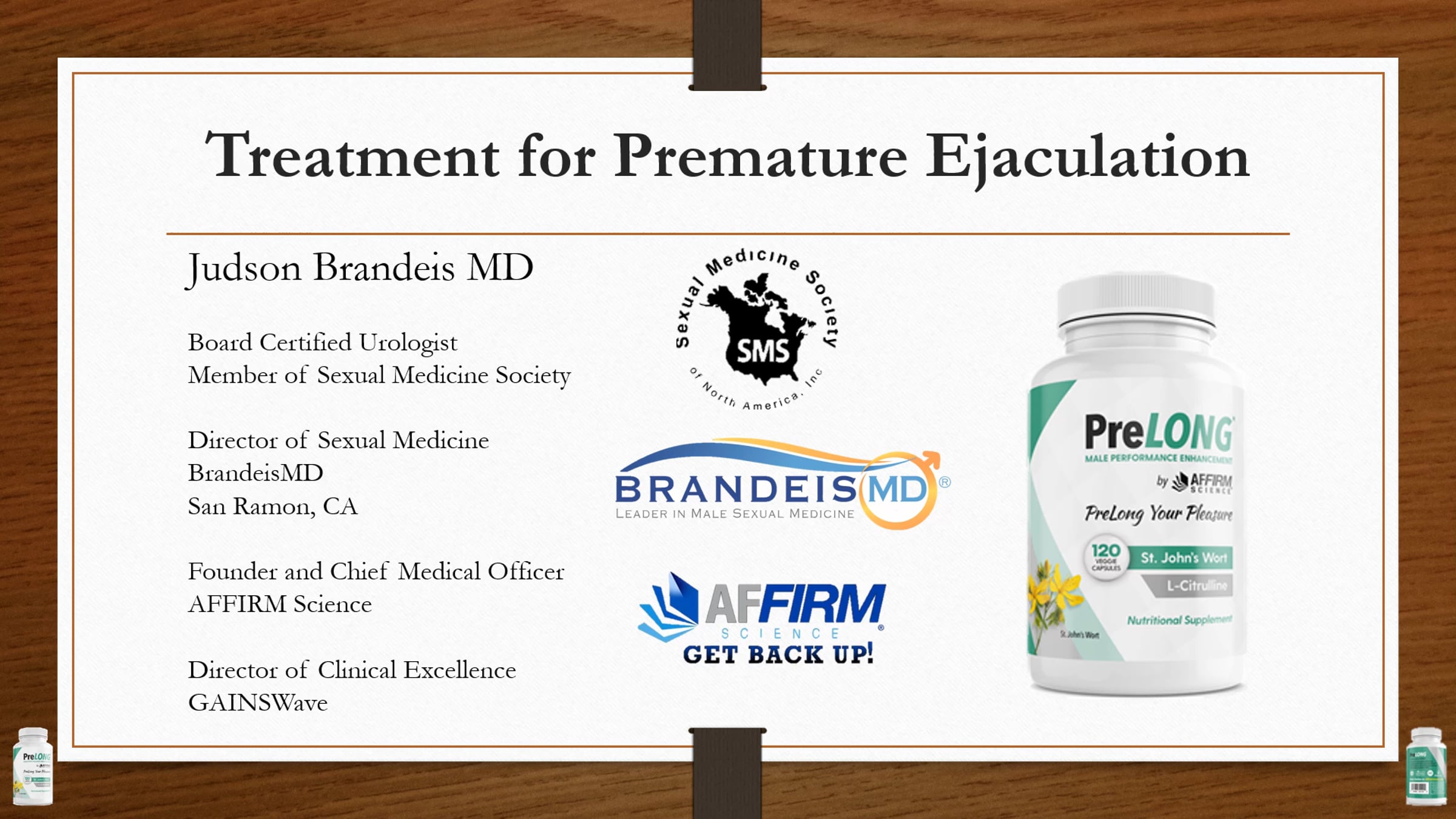 PreMature Ejaculation and PreLONG | Videos & Movies on Vimeo
