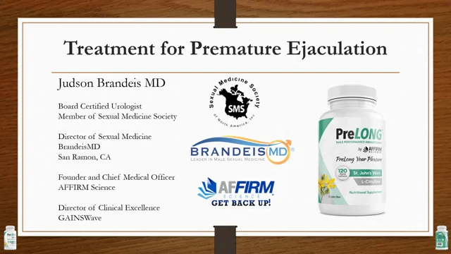 PreMature Ejaculation and PreLONG