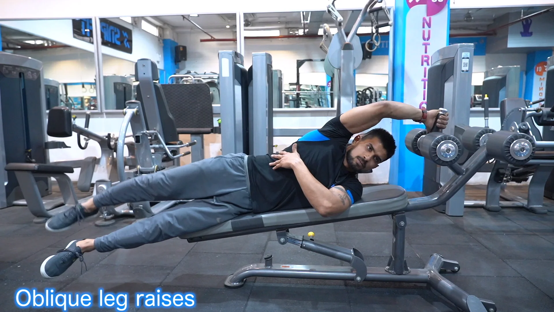 Oblique leg raises on Vimeo