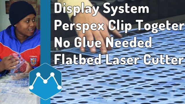 Maker Video: Store Clipping Display System by Perspex without Glue Manufactured by Flatbed Laser Cutter