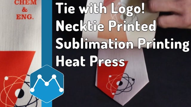 Maker Video: Tie with Logo! Necktie Printed by Sublimation Printing Heat Press Demostrated by Ink2Stiches