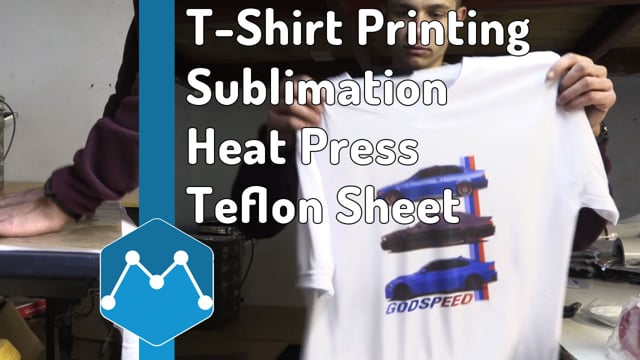 Maker Video: Polyester T-Shirt Printing by Sublimation and Heat Press Non-Stick PTFE Coated Teflon Sheet