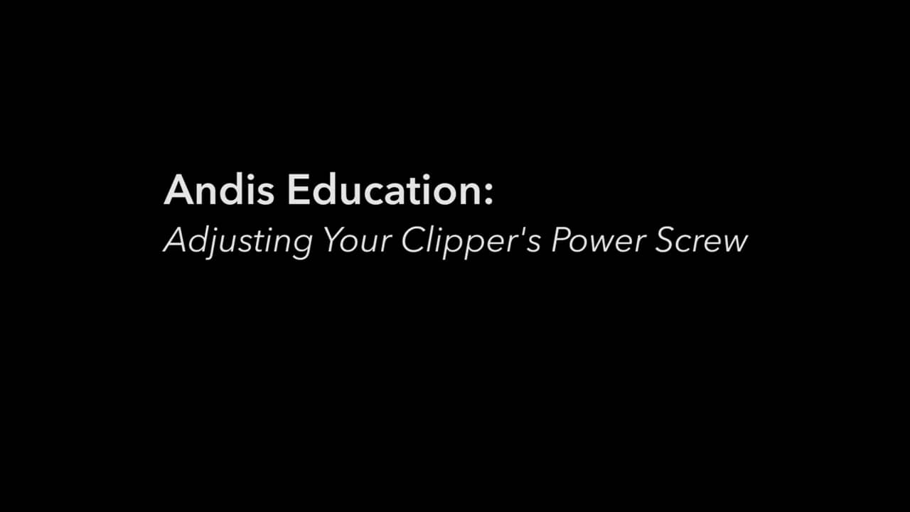 How to Adjust Your Clipper's Power Screw on Vimeo