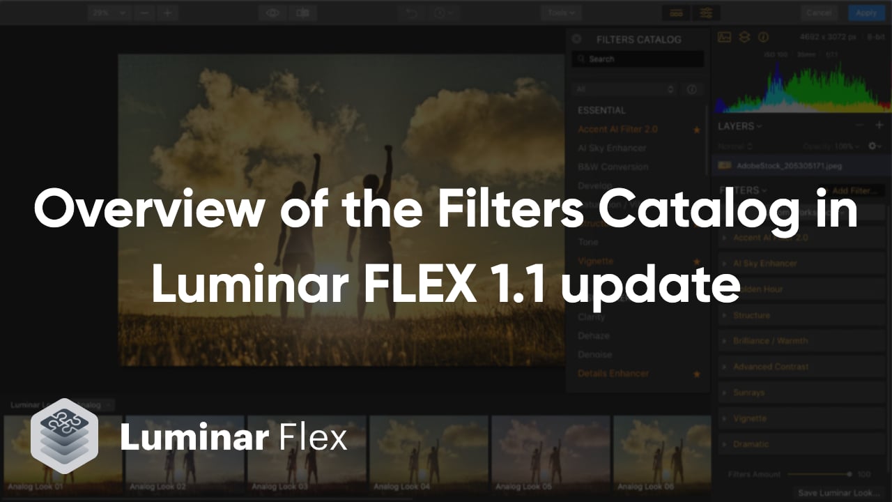 Luminar Flex Filters - Filters Catalog Luminar Flex Update on Vimeo