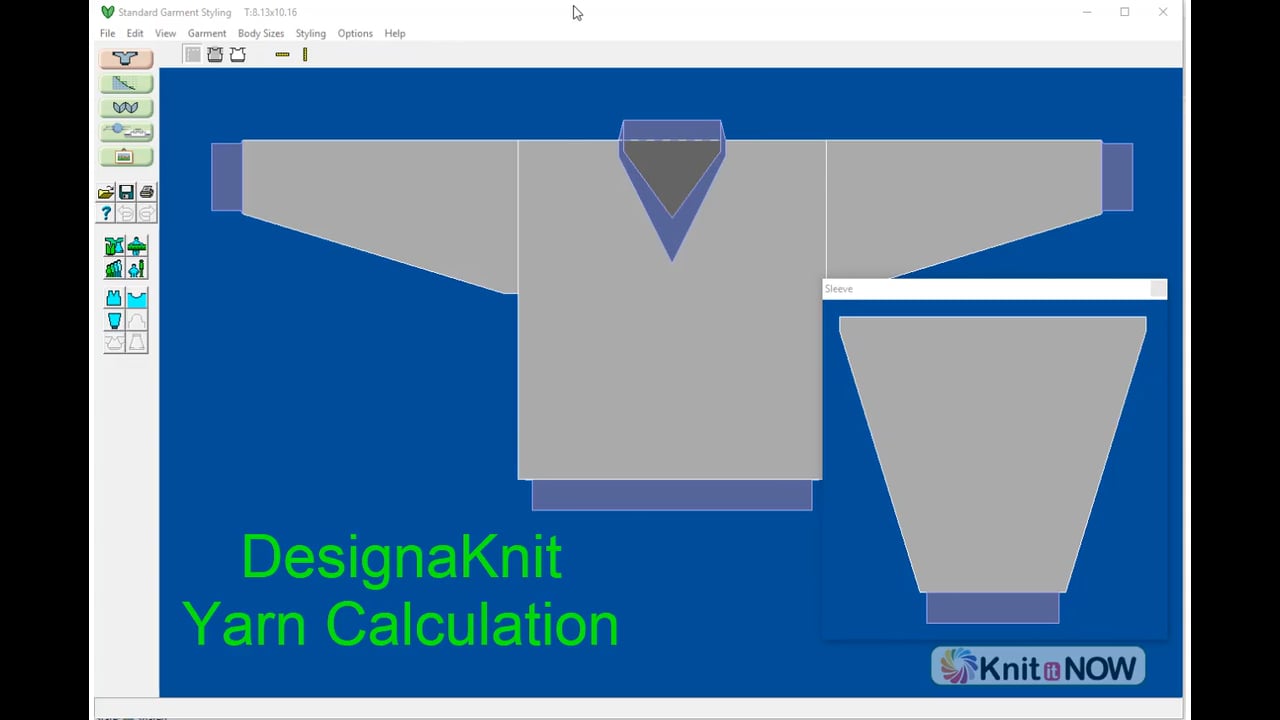 DesignaKnit Yarn Calculator Machine Knitting Tutorial