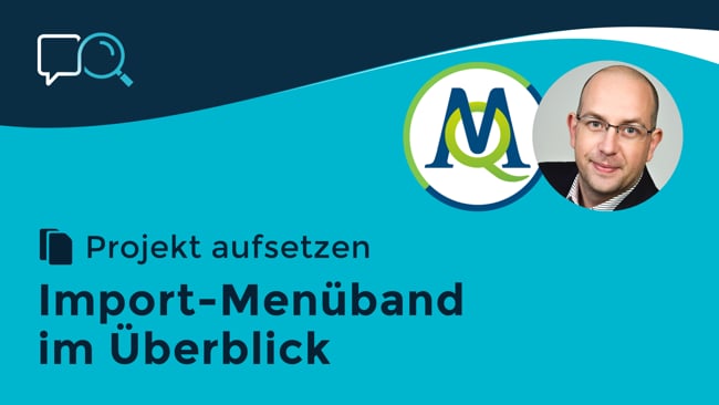 2.9 Import-Menüband im Überblick
