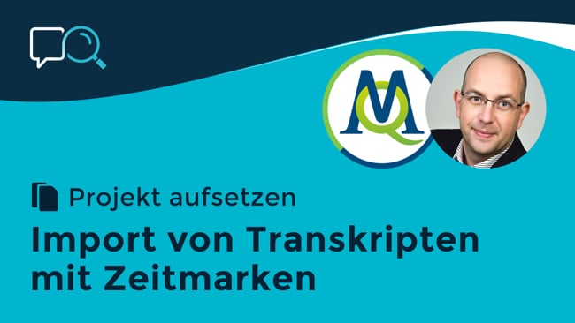 2.8 Import von Transkripten mit Zeitmarken