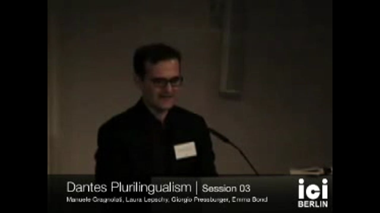 Introduction by Manuele Gragnolati