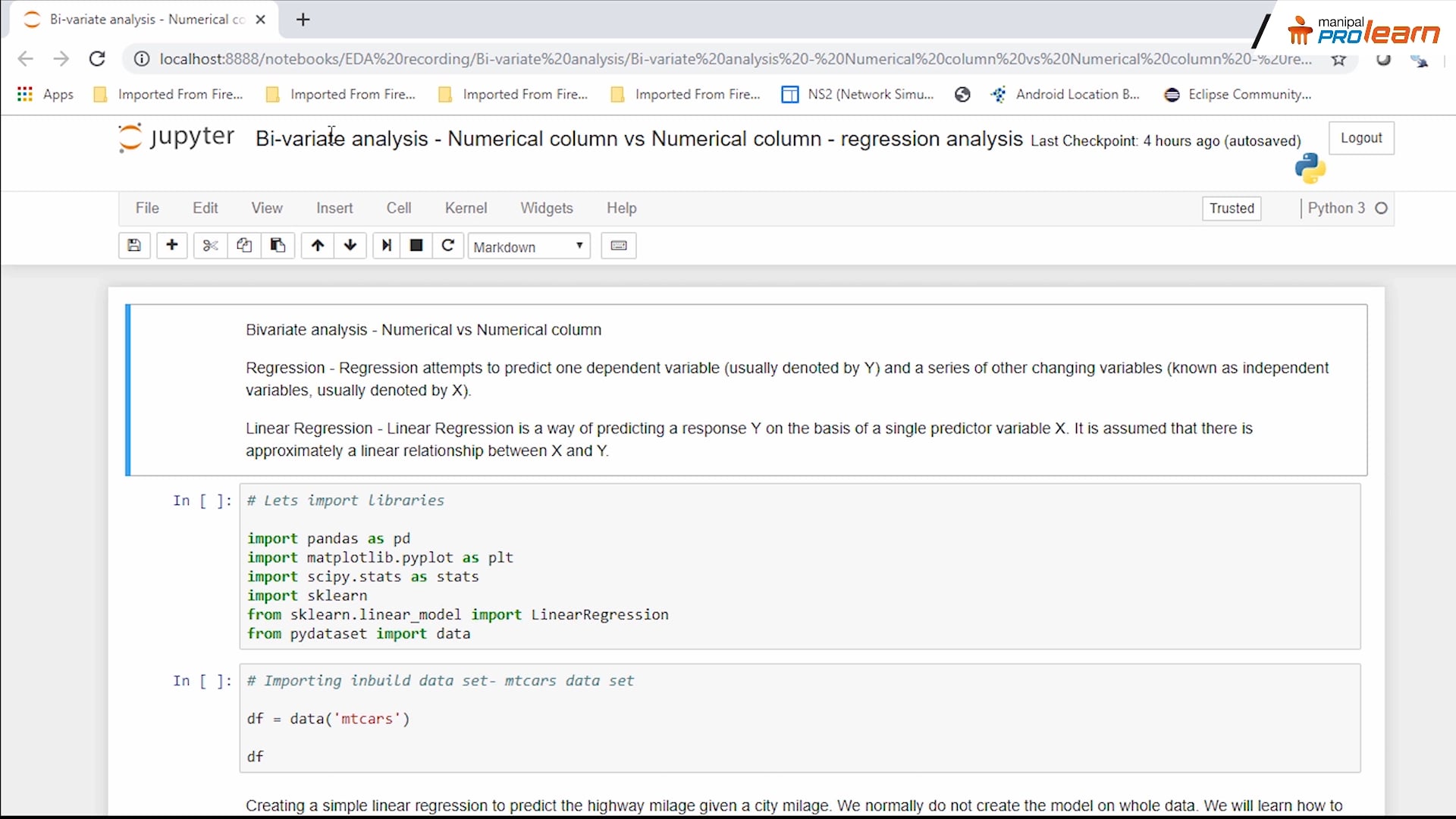 Bi-variate Analysis - Numerical Column VS. Numerical Column ...