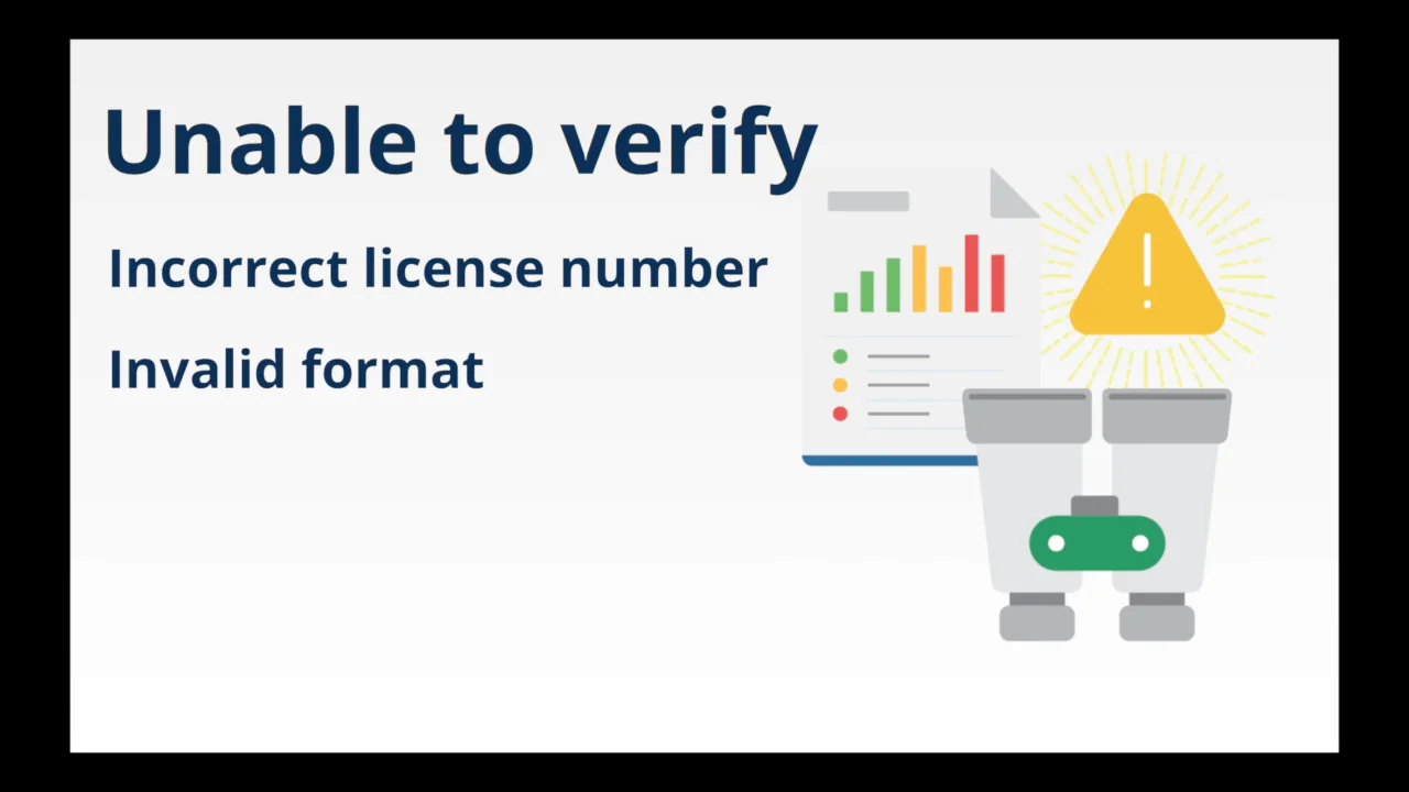 License Verification Error
