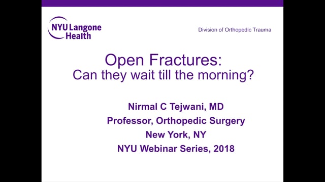 Orthopedic Trauma Call: How to get through the night without damage – Orthopedic Webinar Series