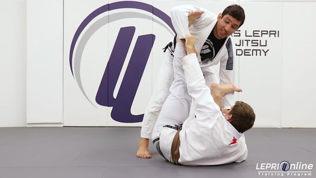Spider Guard Pass to Leg Drag to Side Control