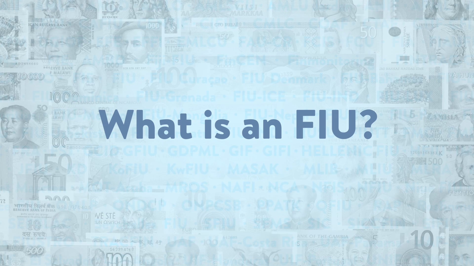 WHAT IS AN FIU?