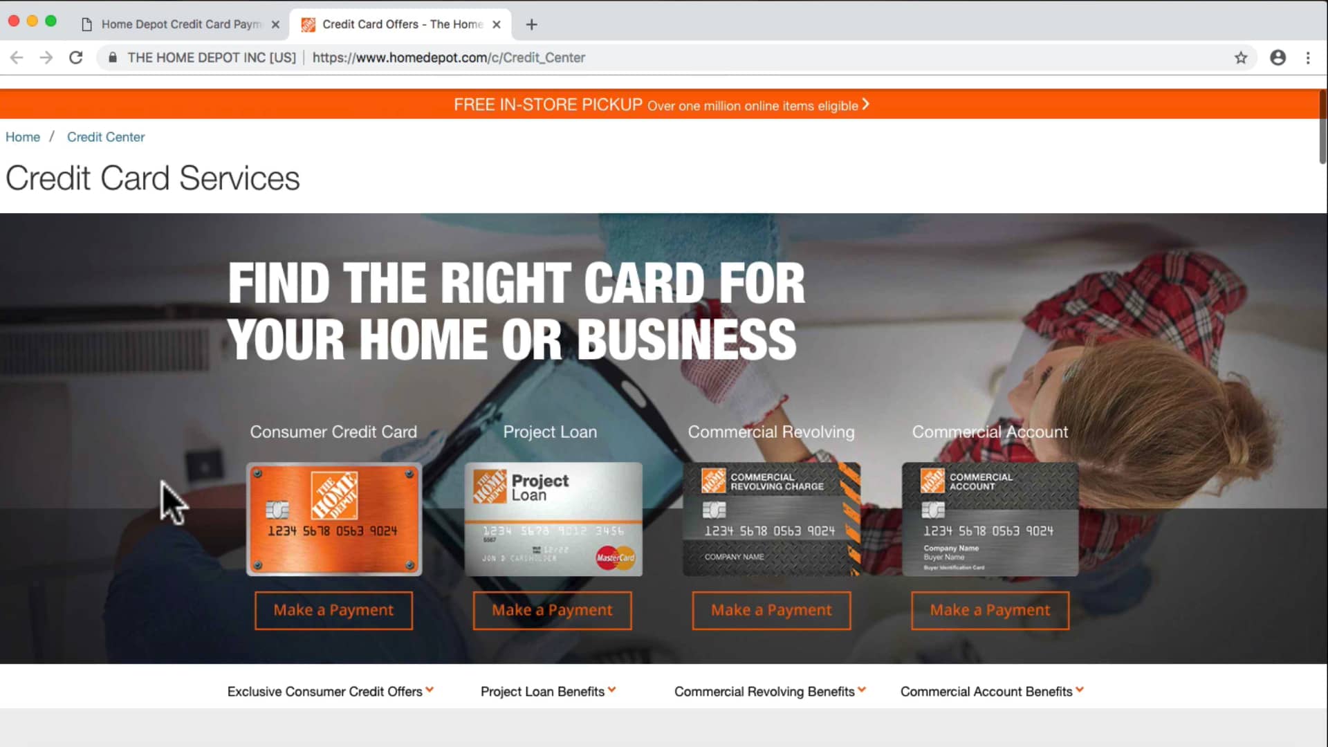 Home Depot Credit Card Payment on Vimeo