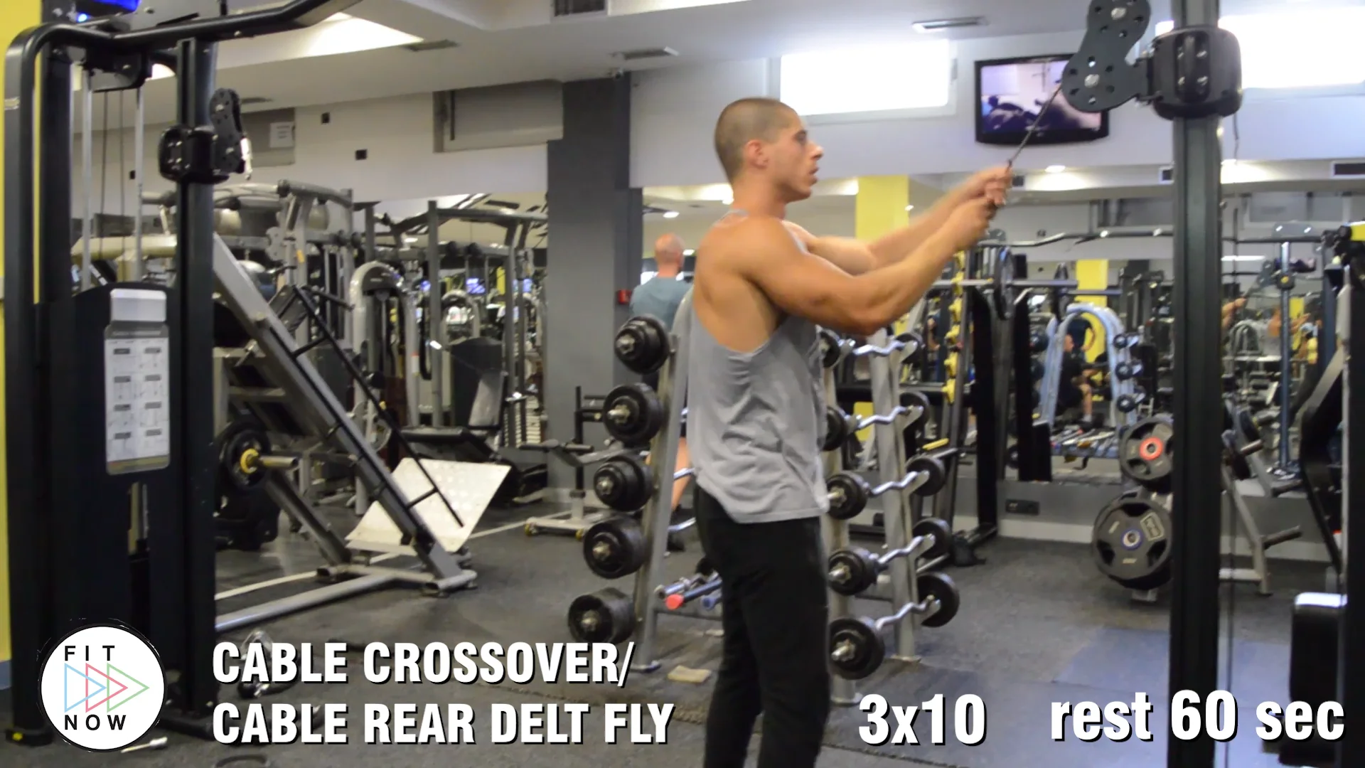 Rear delt cable discount crossover