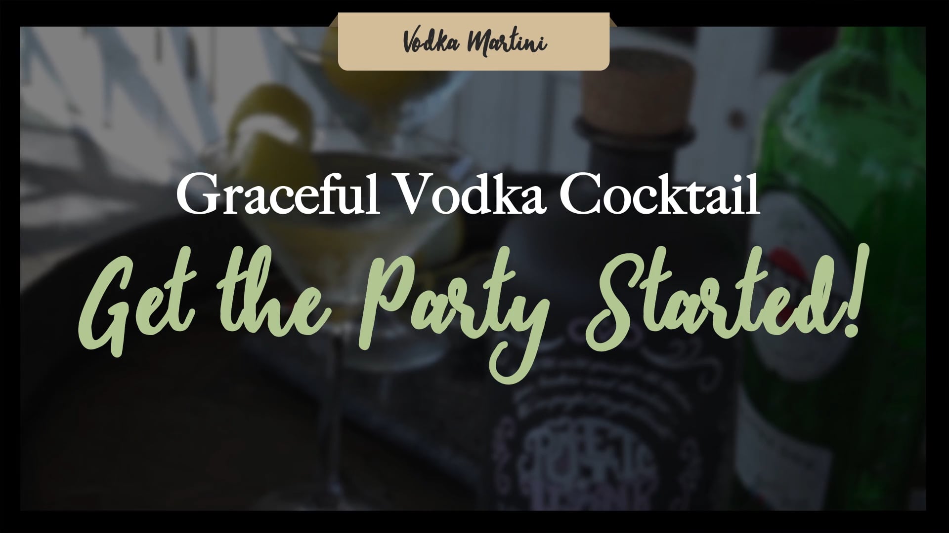 Cocktail making #2—Vodka Martini