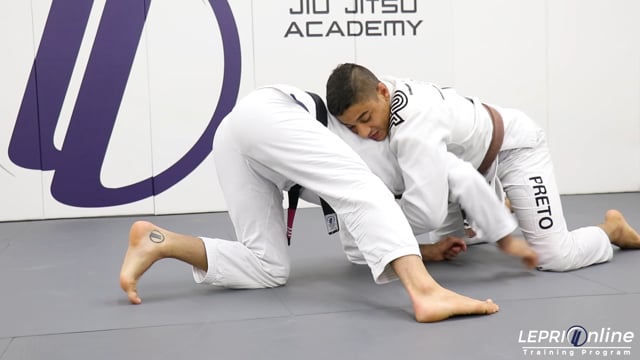 Double Leg Takedown Attempt to Half Guard to Sweep to Side Control or Back Take