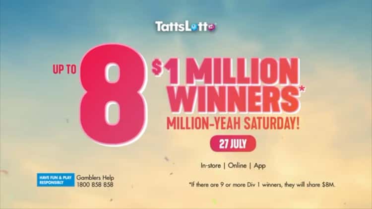 Tattslotto on sale winners saturday