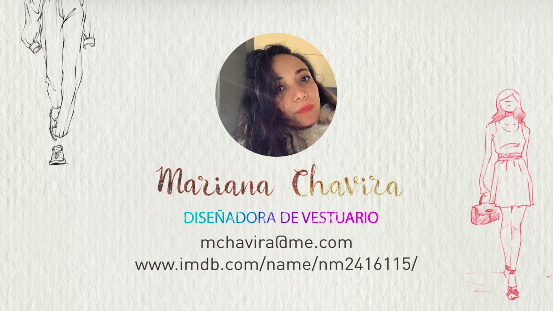 Mariana Chavira- Diseñadora de vestuario    DemoReel2019