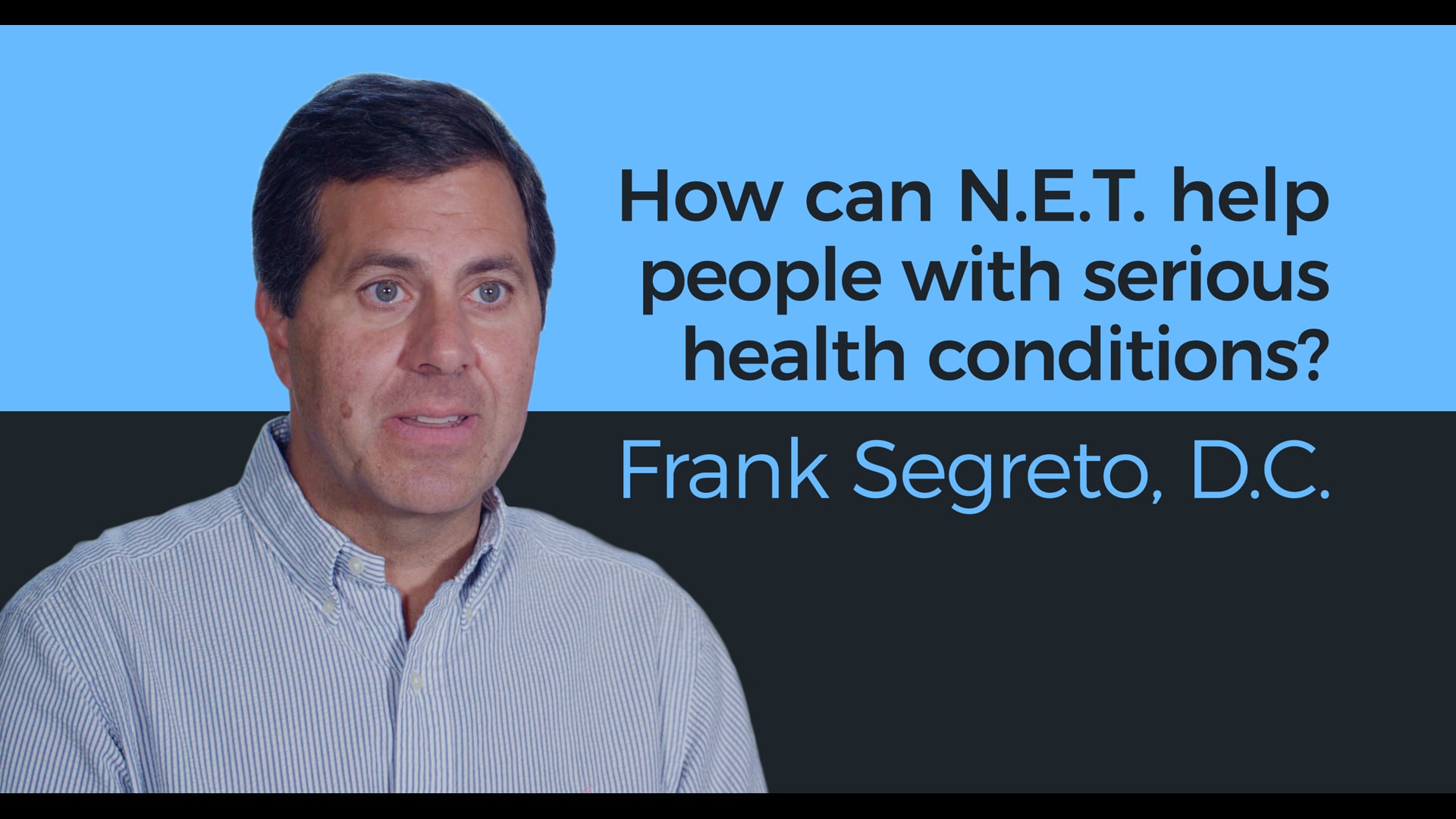 How can N.E.T. help people with serious medical conditions?