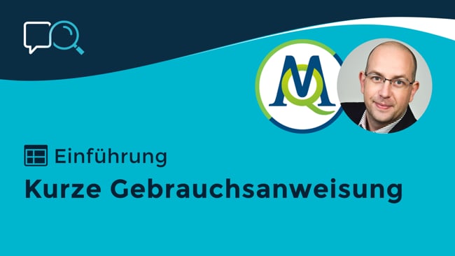 1.3 Kurze Gebrauchsanweisung