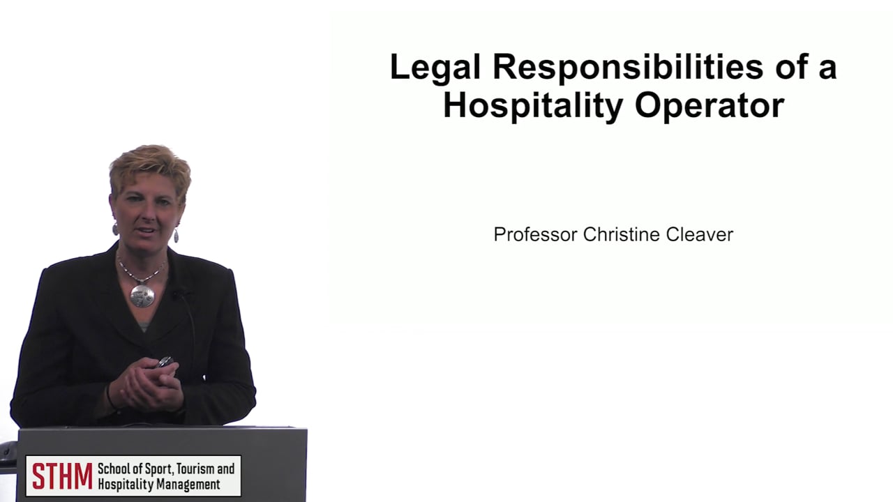 Legal Responsibilities of a Hospitality Operator