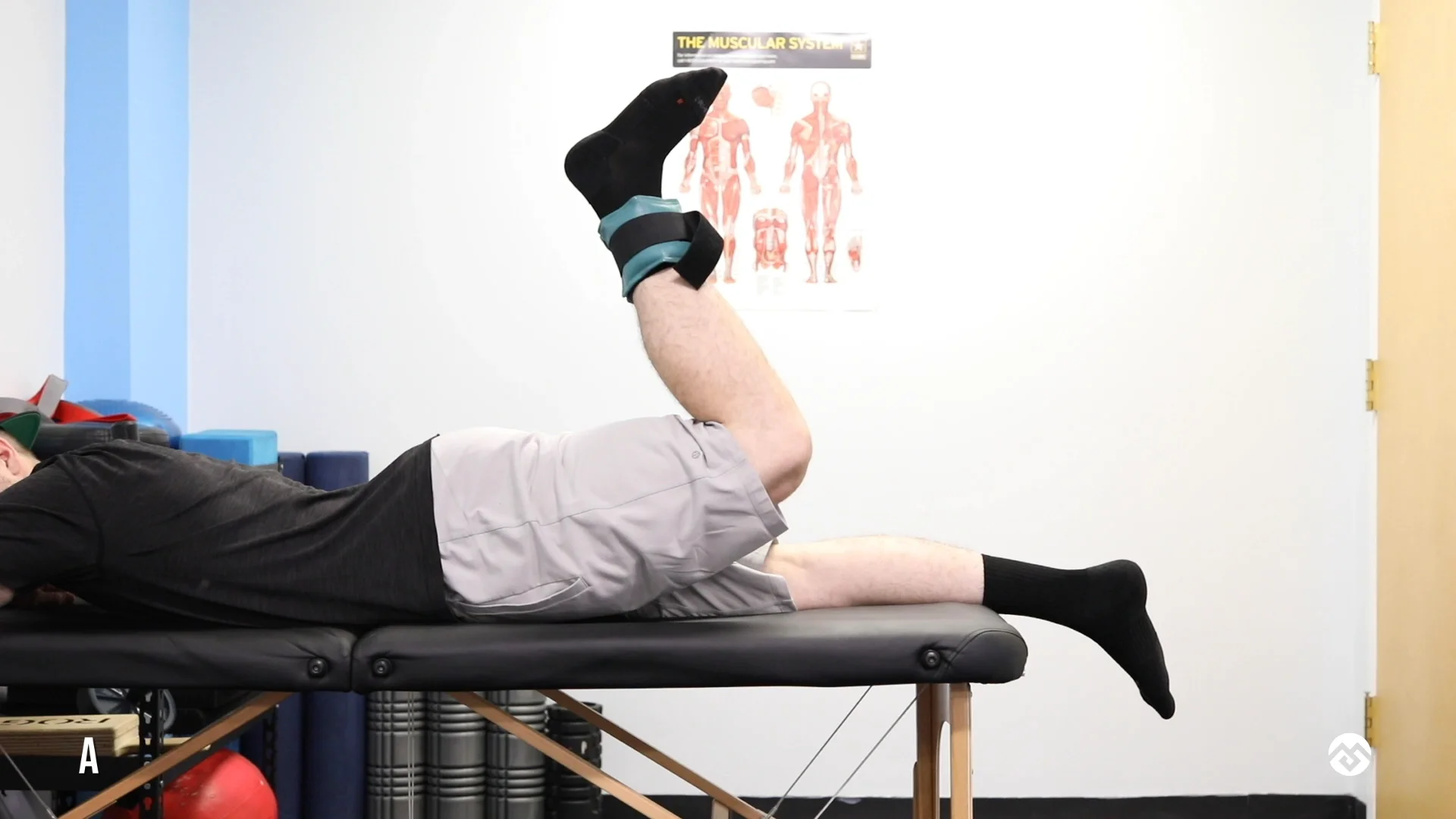 Hamstring exercises discount with ankle weights