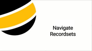 Navigate record sets