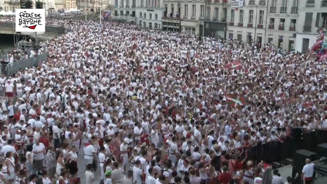 La cérémonie d'ouverture des Fêtes de Bayonne 2019