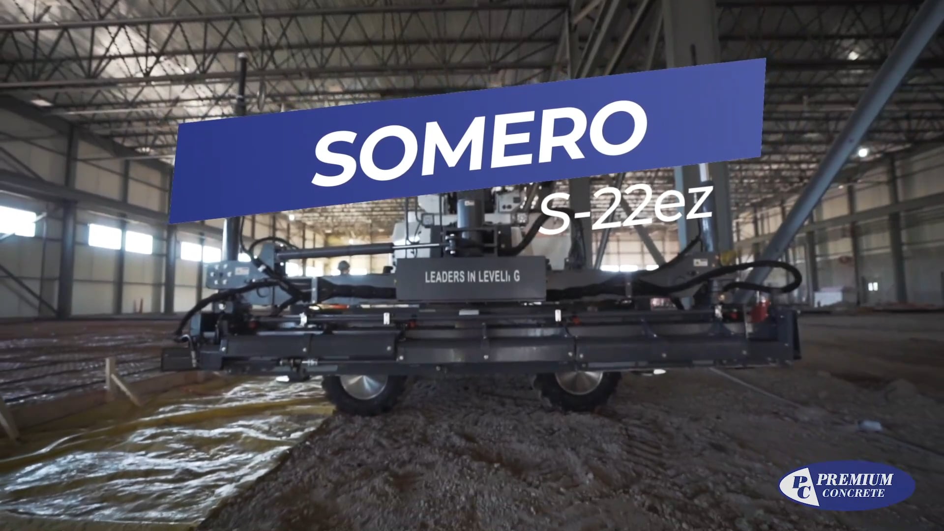 Premium Concrete - OUR NEW LASER SCREED - Somero S-22ez